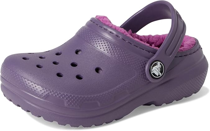 Crocs Unisex Kids Clog,Classic Lined Clog T,Nightshade,9 UK Child