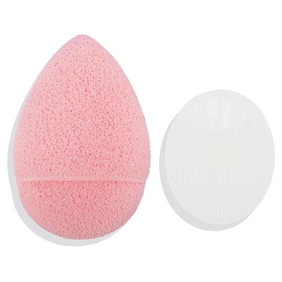 MCoBeauty Everyday Face Cleanser Duo Sponges - Reusable Cleansing Pads