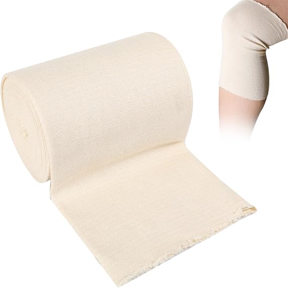 Tubular Bandage Roll 15CM X 5M Elastic Compression Support Tube Bandages Size H Dressing Retention Wrap Bandaging Stretchable Stockinette Tubing Sleeves for Large Leg Knee Thigh