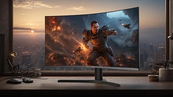 32-Inch Curved Office Monitor, 2560x1440 Resolution