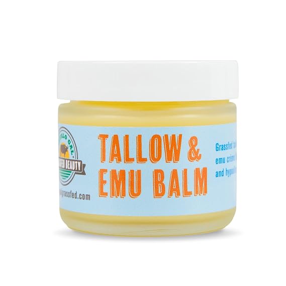 Grassfed Beauty TALLOW & EMU BALM (Unscented) 2 oz