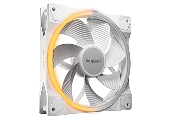 be quiet! Light Wings 140mm PWM Quiet PC Case Fan | Reverse Blade | White | BL135