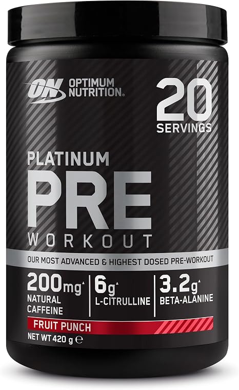 Optimum Nutrition Gold Standard Pre-workout Advanced with L-Citrulline Beta-Alanine and Caffeine Fruit Punch 20 Servings 420 g