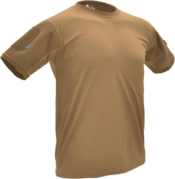 Hazard 4 Battle-T Quick Dry Shirt - Tactical Shirt for Men, Crew Neck, Removable Patch Panel, Military, Police, Private Security, Paramedics