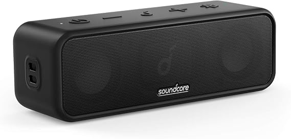 Soundcore Anker 3 Portable Bluetooth Speaker, IPX7 Waterproof, 24H Playtime