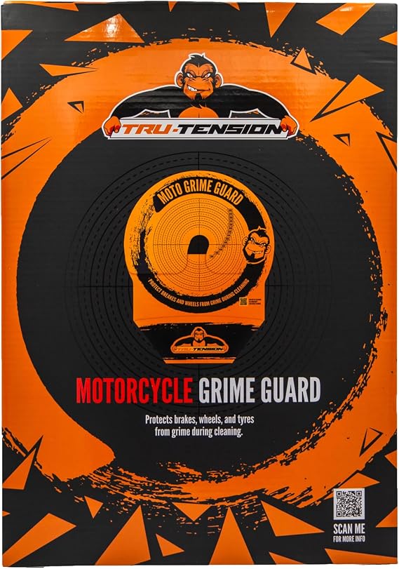 Tru-Tension Grime Guard for Motorcycles Protect Brakes and Tires During Cleaning Motorcycle Tools