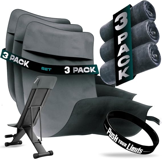 Gym Towels Man and Woman Microfibre Workout Sweat Towels for Gym Pack 3 - Exercise Towel Fast Body Sweat - Train Smarter