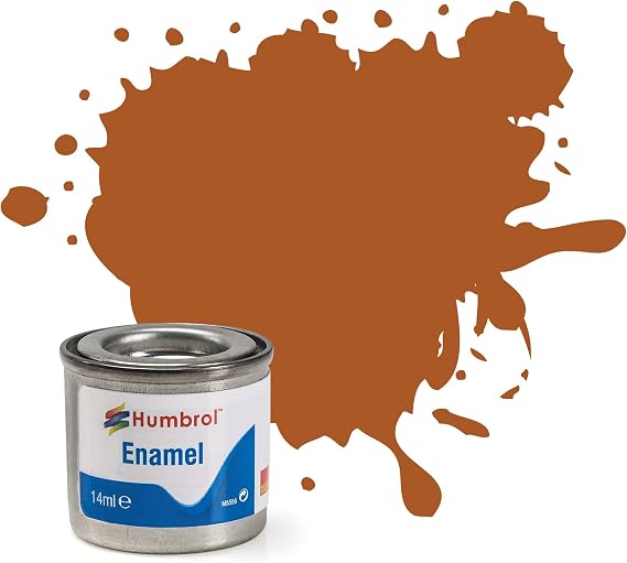 Humbrol AA0103 9 Tan Gloss - 14ml Enamel Paint Enamel Tins