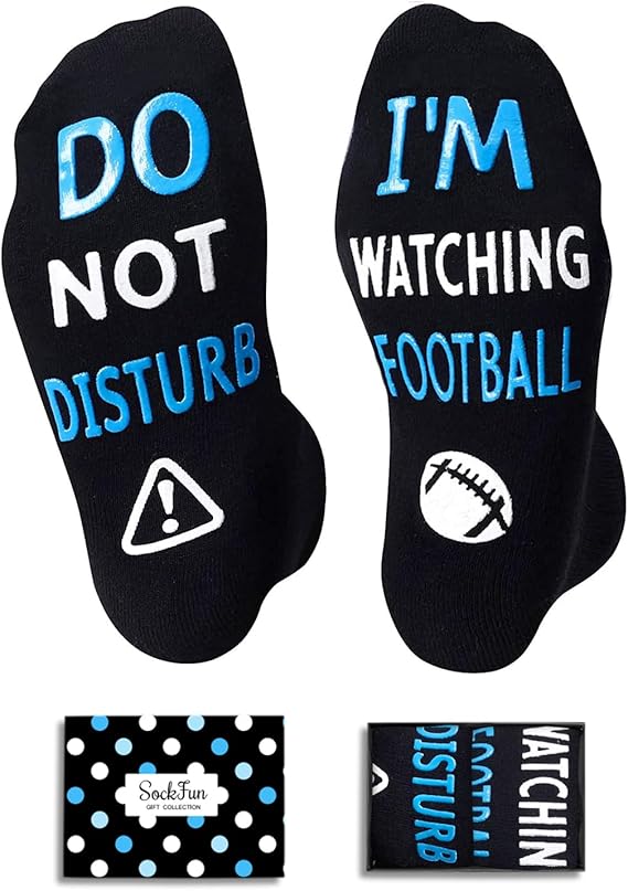 Funny Socks with Sayings - Silly Gifts for Men Women, Driver Football Socks