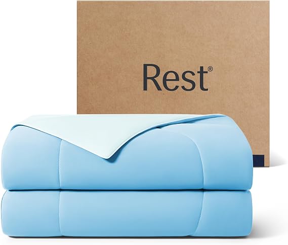 REST Evercool Cooling Comforter Blanket for Hot Sleepers, Twin/Twin XL