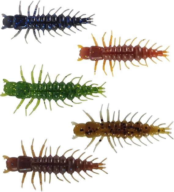 Eupheng Hellgrammite Fishing Lures, Realistic Soft Plastic Baits