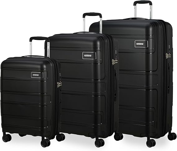American Tourister Skymax - 3-piece Suitcase Set, Black (bass Black)
