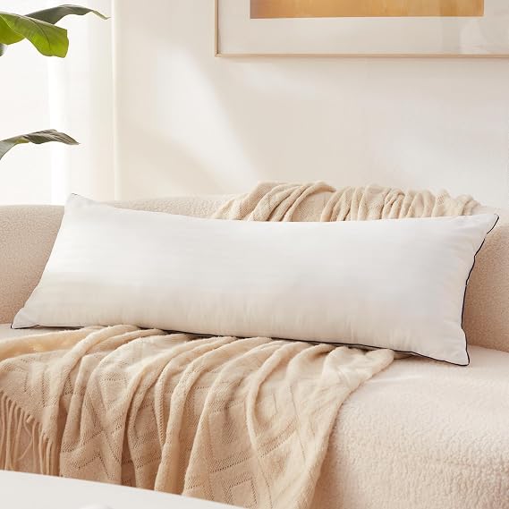 Memory Foam 14 x 36 Inch Pillow Insert, Decorative Throw Pillow, White | Premium Lumbar Pillow Insert for Decorative Throw Pillow, Living Room, Couch and Sofa, 14 x 36 Inch