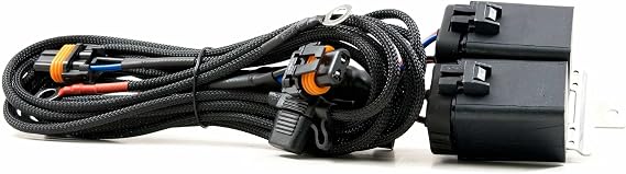 Morimoto Relay Harness, OEM Grade H1 / H3 Relay Harness, Universal Plug and Play Wiring, Anti Flicker & Error Free Relay for HID kit, Xenon Headlights & Foglights (1x H20)