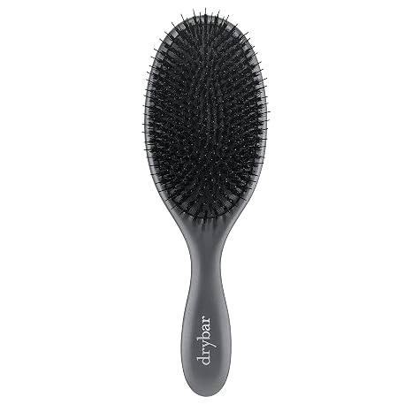Drybar Flat Mate Boar Bristle Brush, Dark Grey