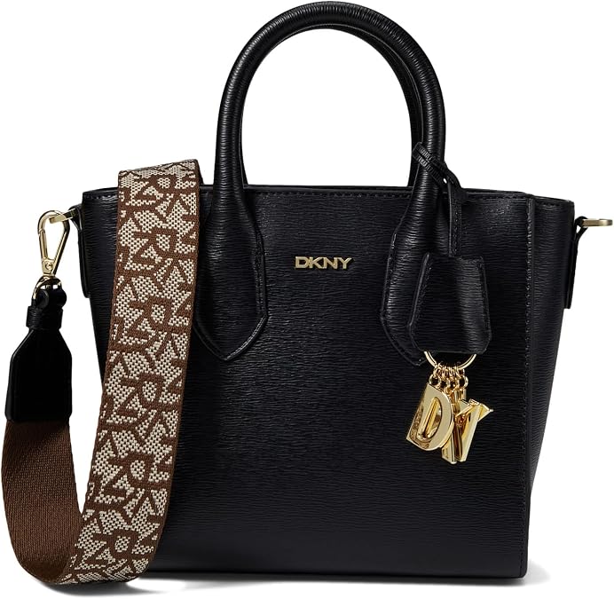 DKNY Valery Small Satchel Black/Gold One Size