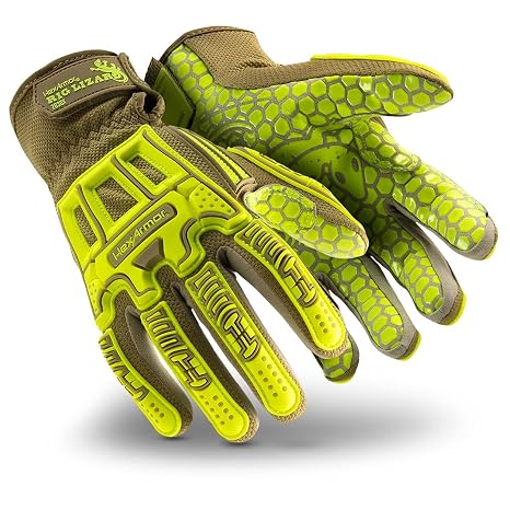 HexArmor Cut and Puncture Resistant Impact Protection Work Gloves | Rig Lizard Series 2030X | XX-Large