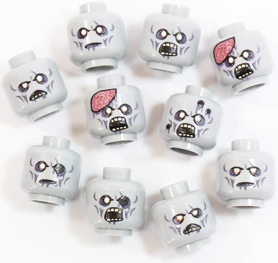 BrickTactical Zombie Head Pack for Minifigs