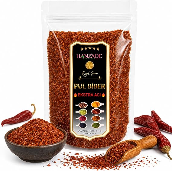 Hanzade Bitkisel Pul Biber Ekstra Çok Acı 250 Gr