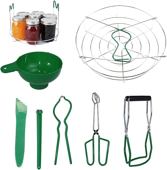 7PCS/Set Canning Kit | Stainless Steel Canning Set for Water Bath/Pressure Canner | Multifunctional Canning Supplies Kit for Home Canning | Canning Supplies Starter Kit for Beginner