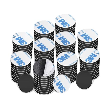 Flexible Magnetic Tape A+B - Round Magnets Stickers with Adhesive Backing Sticky Dots with Easy Peel and Stick on Magnetic Stickers for Fridge - Sticky Magnets Tape and Strip A & B (Pack of 100)