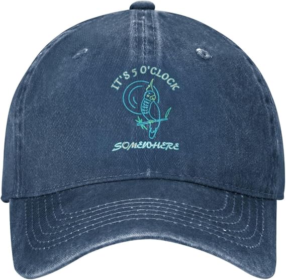 5 Oclock Somewhere Hat Its 5 O' Clock Somewhere Hat Men Baseball Caps with Design Hat