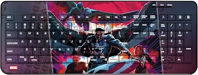 Marvel Avengers Sam Wilson Captain America Cover Art Wireless USB Keyboard