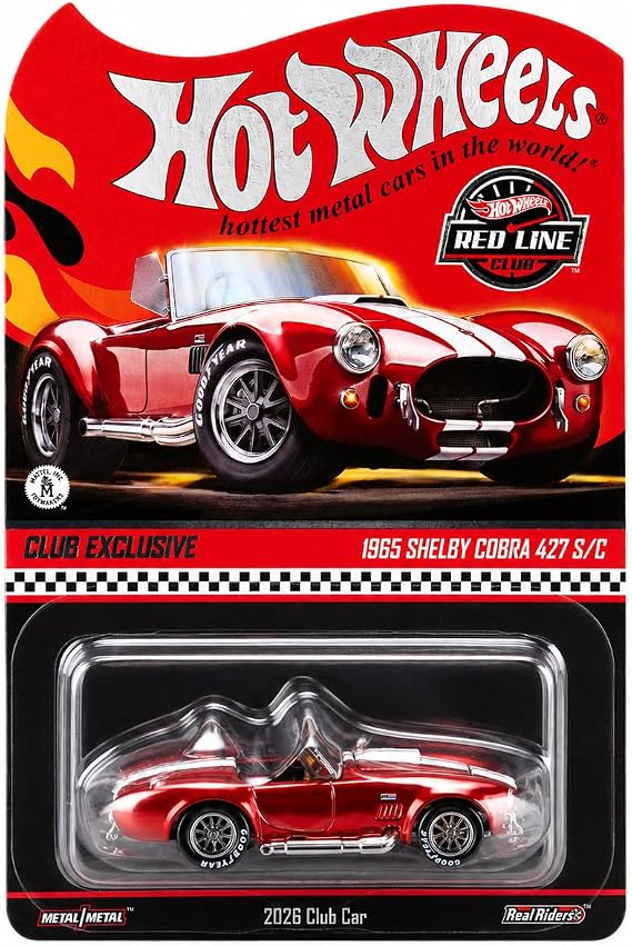 Hot Wheels RLC Exclusive 1965 Shelby Cobra 427 S/C Red