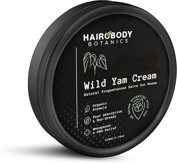 HAIROBODY Botanics Wild Yam Cream 100ml – Natural Progesterone Cream for Hormone Balance