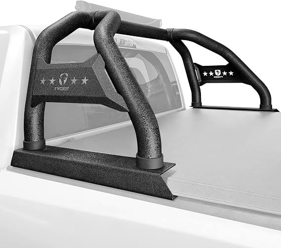 Tyger Auto Sport Bar Compatible with 2020-2026 Jeep Gladiator JT | TG-SB7J88678 | Textured Black | Light Mount | Roll Bar