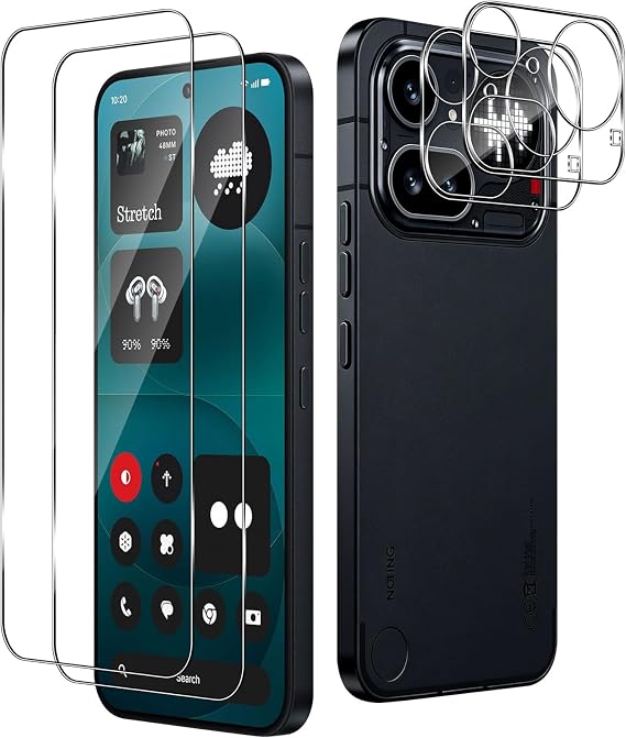 Screen Protector for Nothing Phone 4a Pro, 2+2 Pack