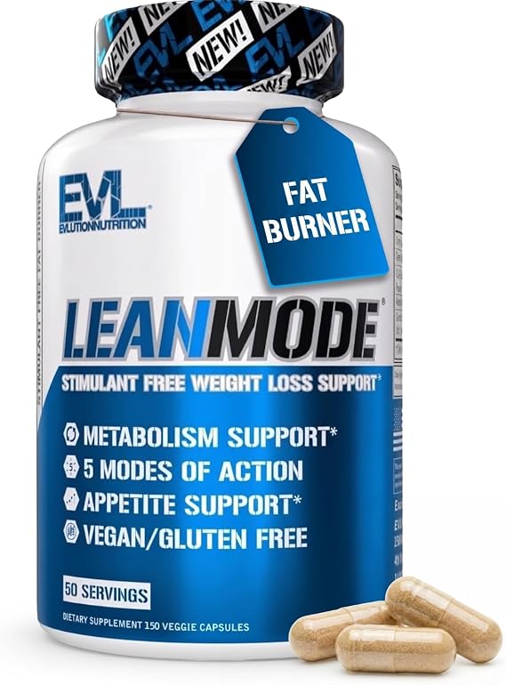 EVL LeanMode Weight Loss Support Capsules - For Men & Women - 50 Servings