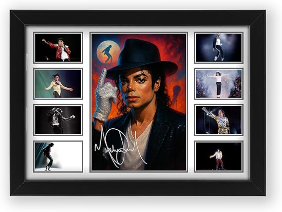 Michael Jackson Signed Poster Print - Limited Edition Autograph Fan Gift – Collectible Memorabilia Wall Art Merchandise (Framed A3 (30x40cm))