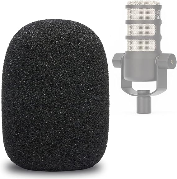 YOUSHARES Microphone Foam Pop Protector for Rode PodMic and PodMic USB - Wind Protection Pop Filter Plosive Protection for Podcast Home Studio Streaming Pop Protection for Rode PodMic
