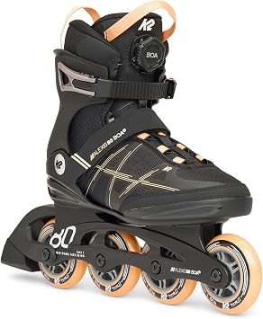 K2 Alexis 80 BOA Black/Pink Womens Inline Skates