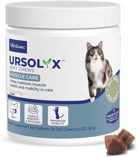 URSOLYX Soft Chews for Cats, Muscle Health Support, 60 Count