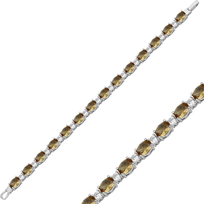 Oval Zultanite 925 Sterling Silver Bracelet for Women Handmade Turkish Diaspore Color Change Jewelry Unique Gift Idea