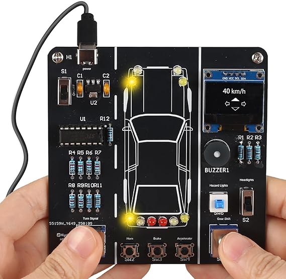 MIOYOOW Car Driving Simulation Soldering Practice Kit for School Learning