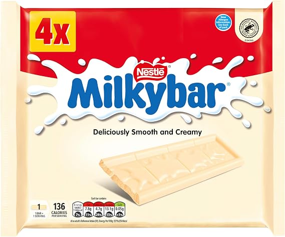 Milkybar White Chocolate Bar 4pack