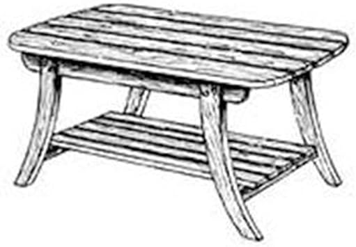 WOODCRAFT Project Paper Plan to Build Garden Table - Material Not Included