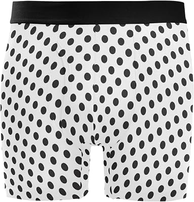 B Bunny Rabbit Polka Dot Mens Boxer Briefs Breathable Underwear Fly Front With Pouch S - XXL