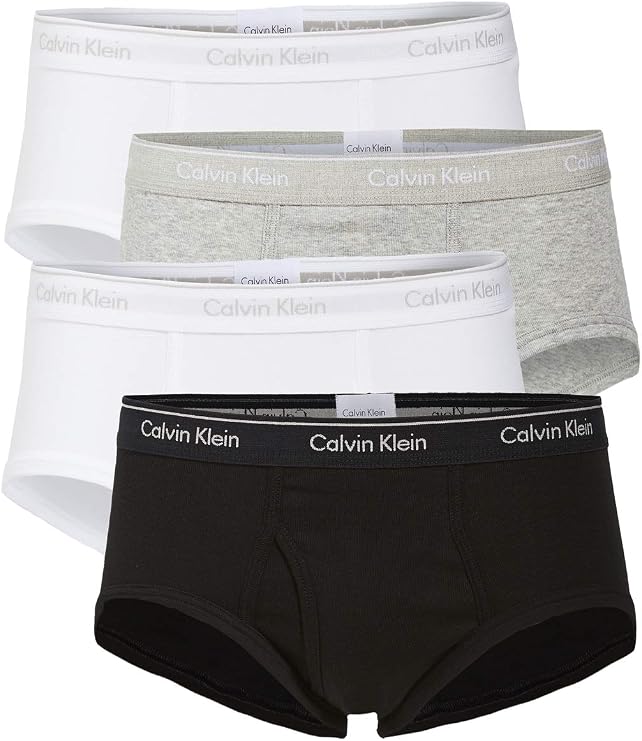 Calvin Klein Cotton Classics 4-Pack Brief Grey/White/Black XL (40"-42")