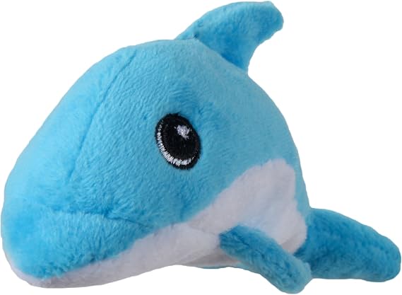 SmartPetLove Snuggle Puppy Tender-Tuffs Small Dog Toy, Plush Dolphin
