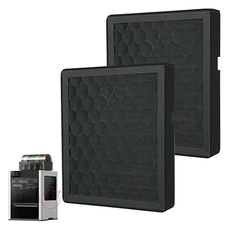 2PCS Air Filter for Bambu Lab H2D/H2S/H2D Laser,3D Printer Activated Carbon Air Purifier Filter Replacement Accessories