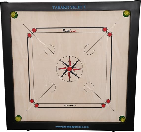 Precise Select-8mm Carrom Board by Tabakh