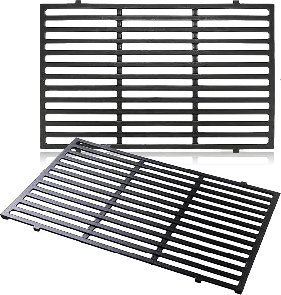 7524 7528 Cast-Iron Grill Grates for Weber Genesis 300 Series, 19.5"