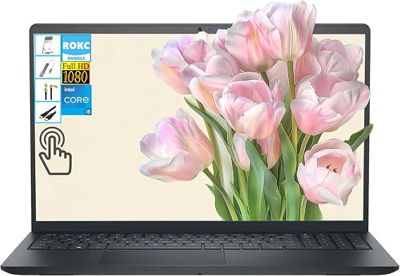 Dell Inspiron 3535 15.6" FHD Touchscreen Laptop, Intel Core i5-1334U 10-Core 4.6GHz, 16GB DDR4 RAM|512GB PCIe SSD, Webcam, Comfortview, Wi-Fi 6/USB-C/HDMI, Windows 11, for Work/School/Home, RK Bundle