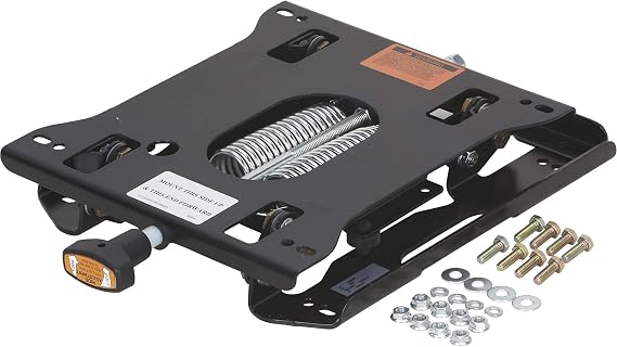 TRAC SEATS Made in USA Seat Suspension Kit for Zero Turn Lawn Mower Tractor, Skid Steer, Forklift - Fits John Deere, Hustler, Exmark, Kubota, More - Universal, Adjustable Seat Base, Heavy-Duty