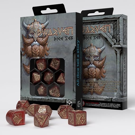 Dwarven Dice Set Jewels by Q-Workshop - Dice Set