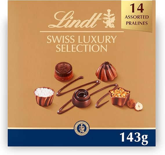 Lindt Swiss Luxury Selection Chocolate Gift Box 143g
